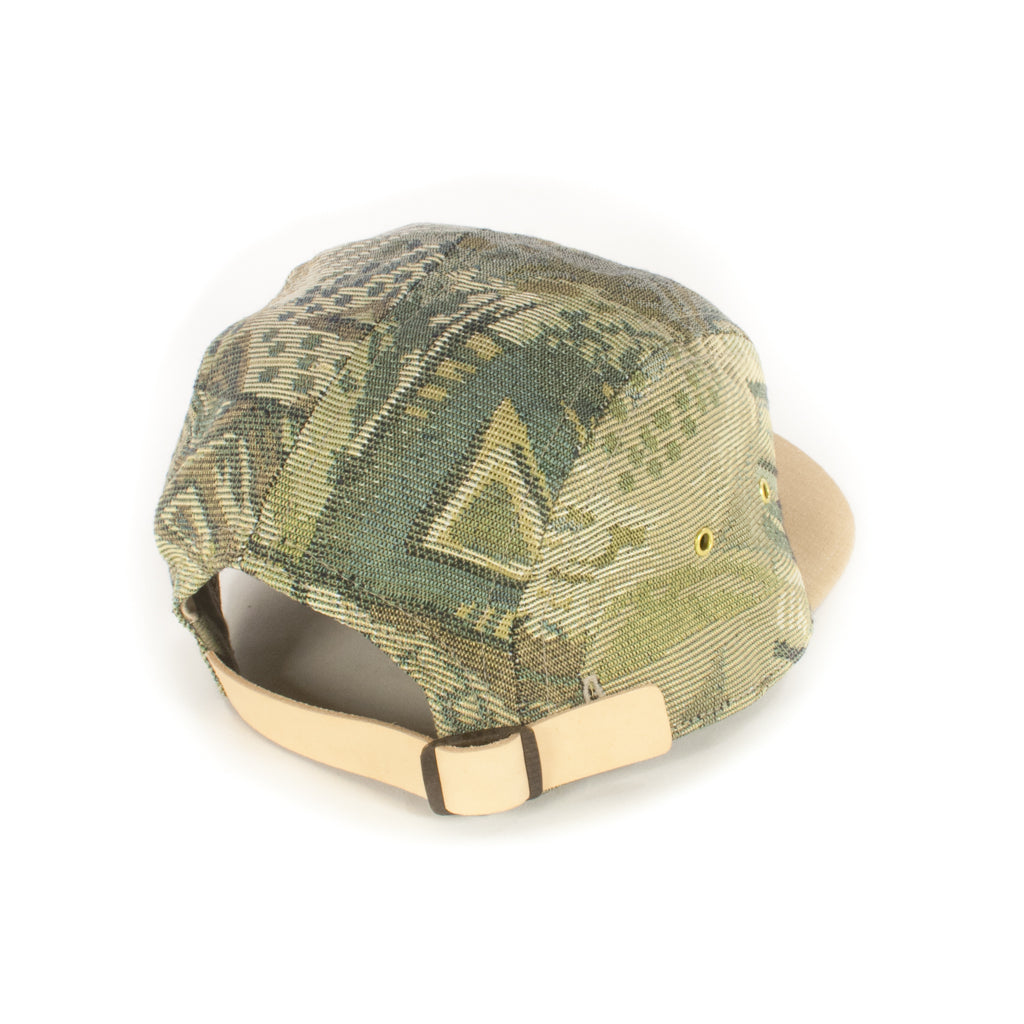 Green Grey Abstract w/ Olive Brim 5-Panel
