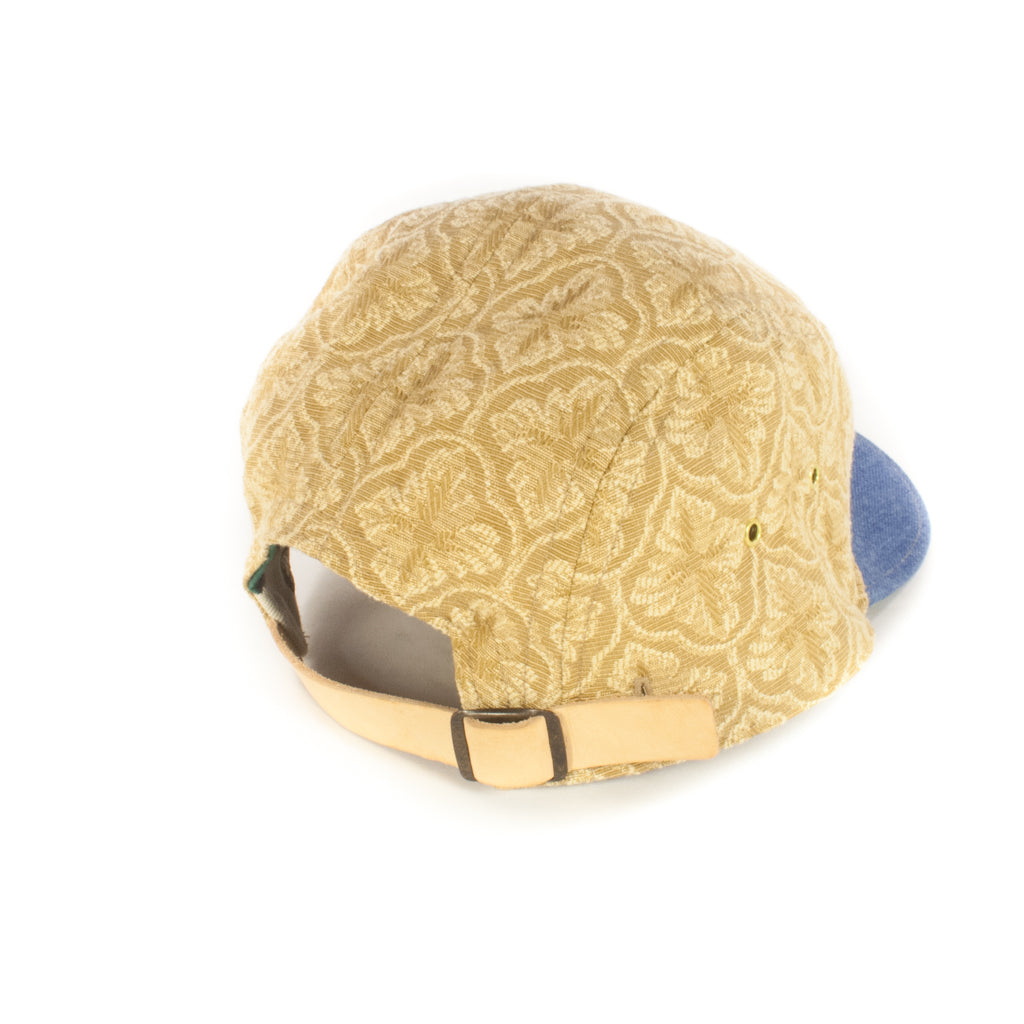 Gold Floral w/ Denim Brim 5-Panel