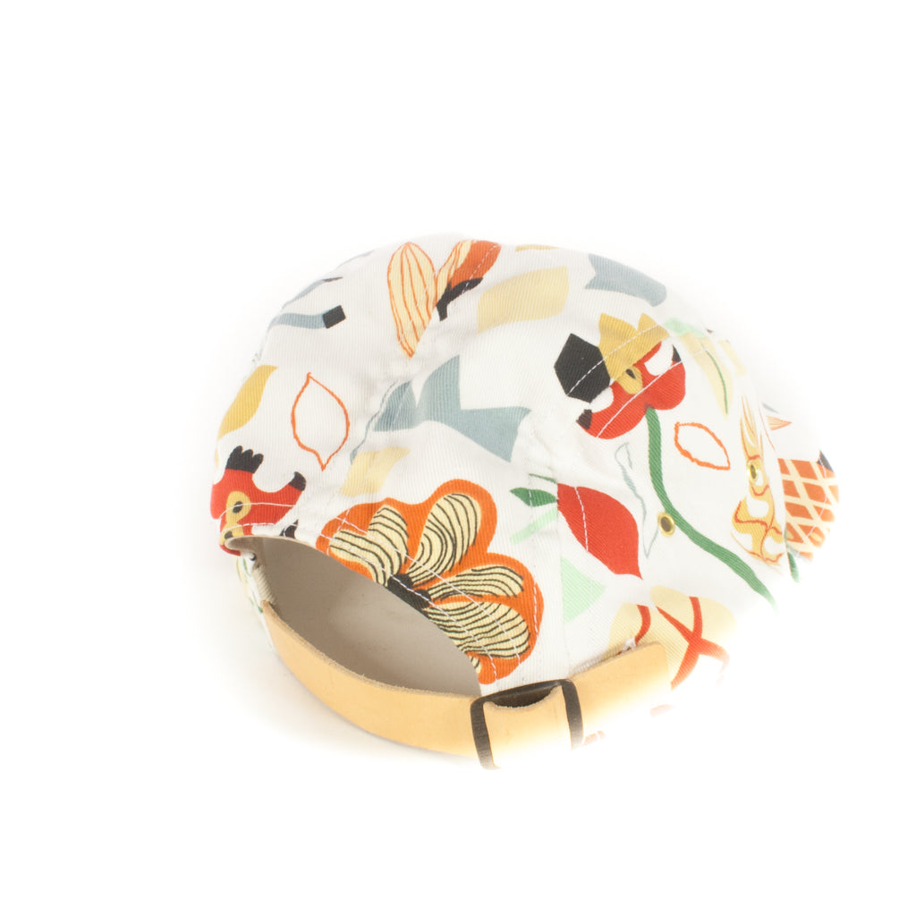 White Floral 5-Panel