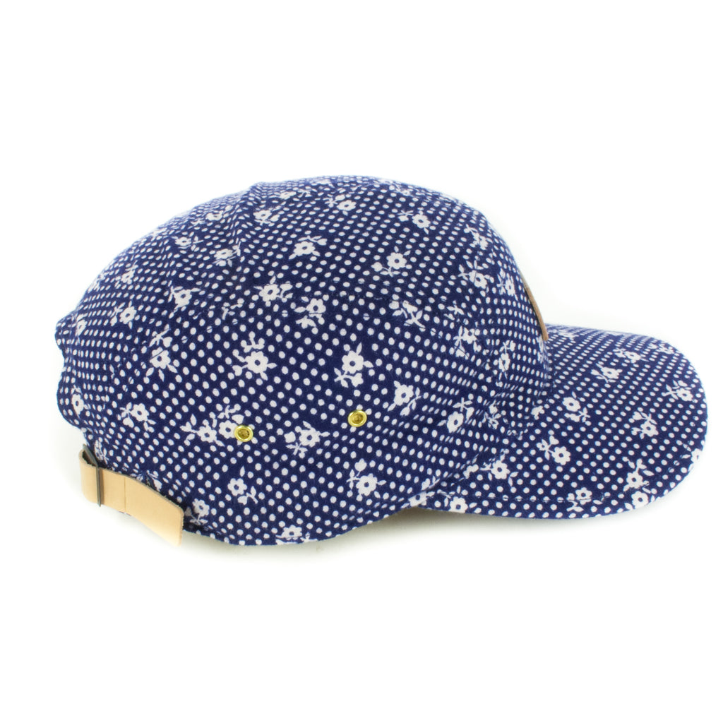 Navy w/ Flower and Dots 5-Panel