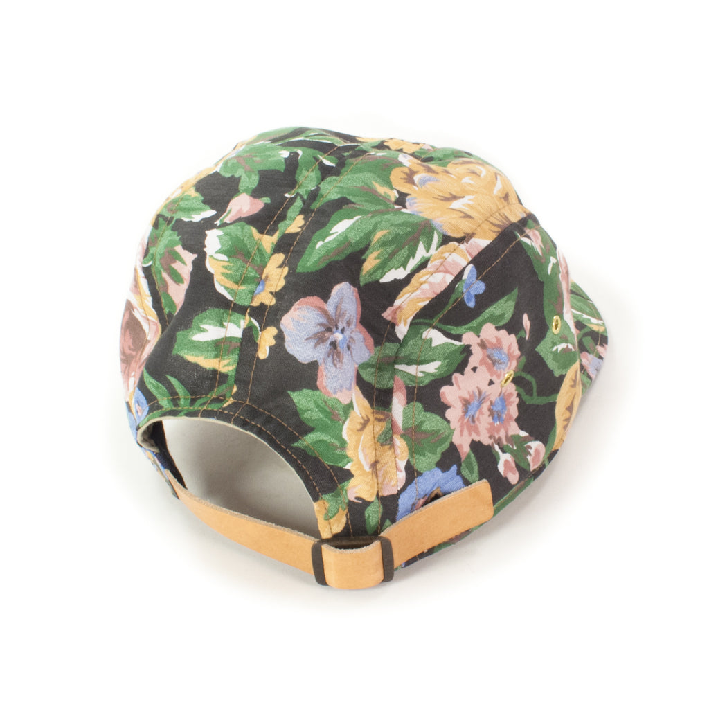 Floral on Black 5-Panel