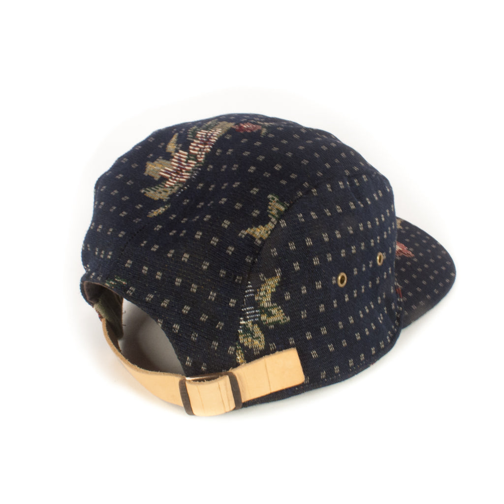 Dark Blue Floral 5-Panel
