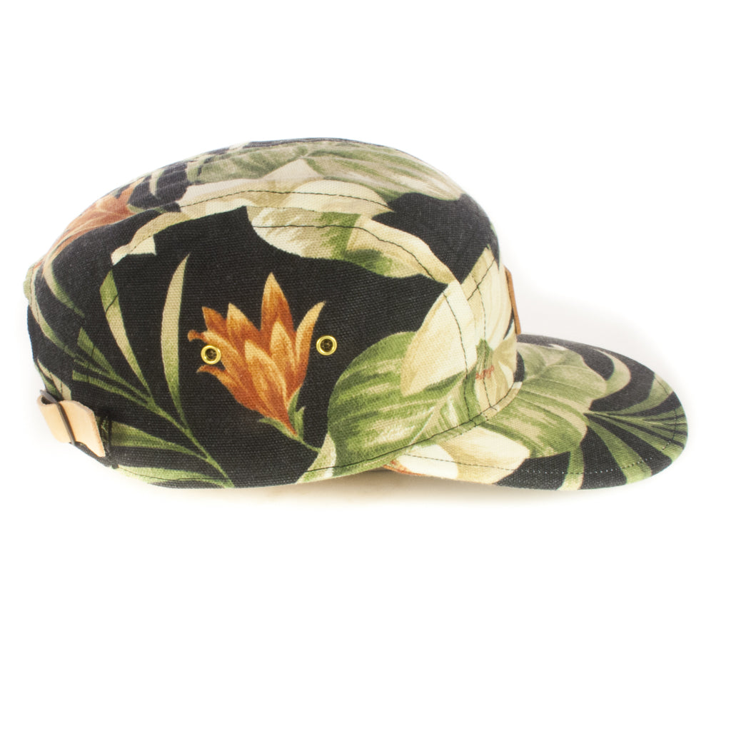 Black Floral 5-Panel