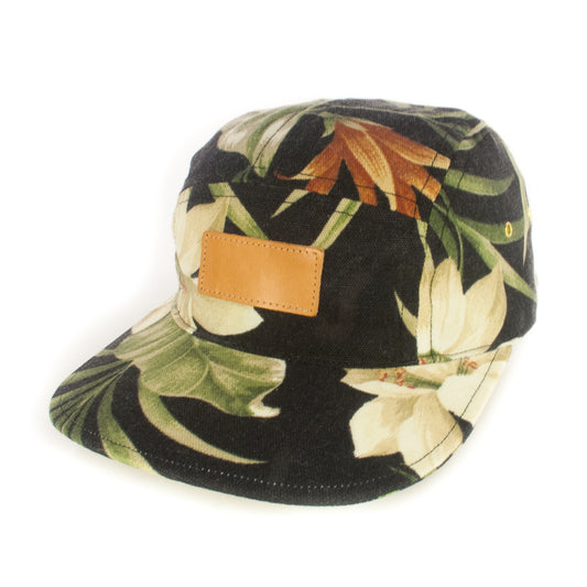 Black Floral 5-Panel