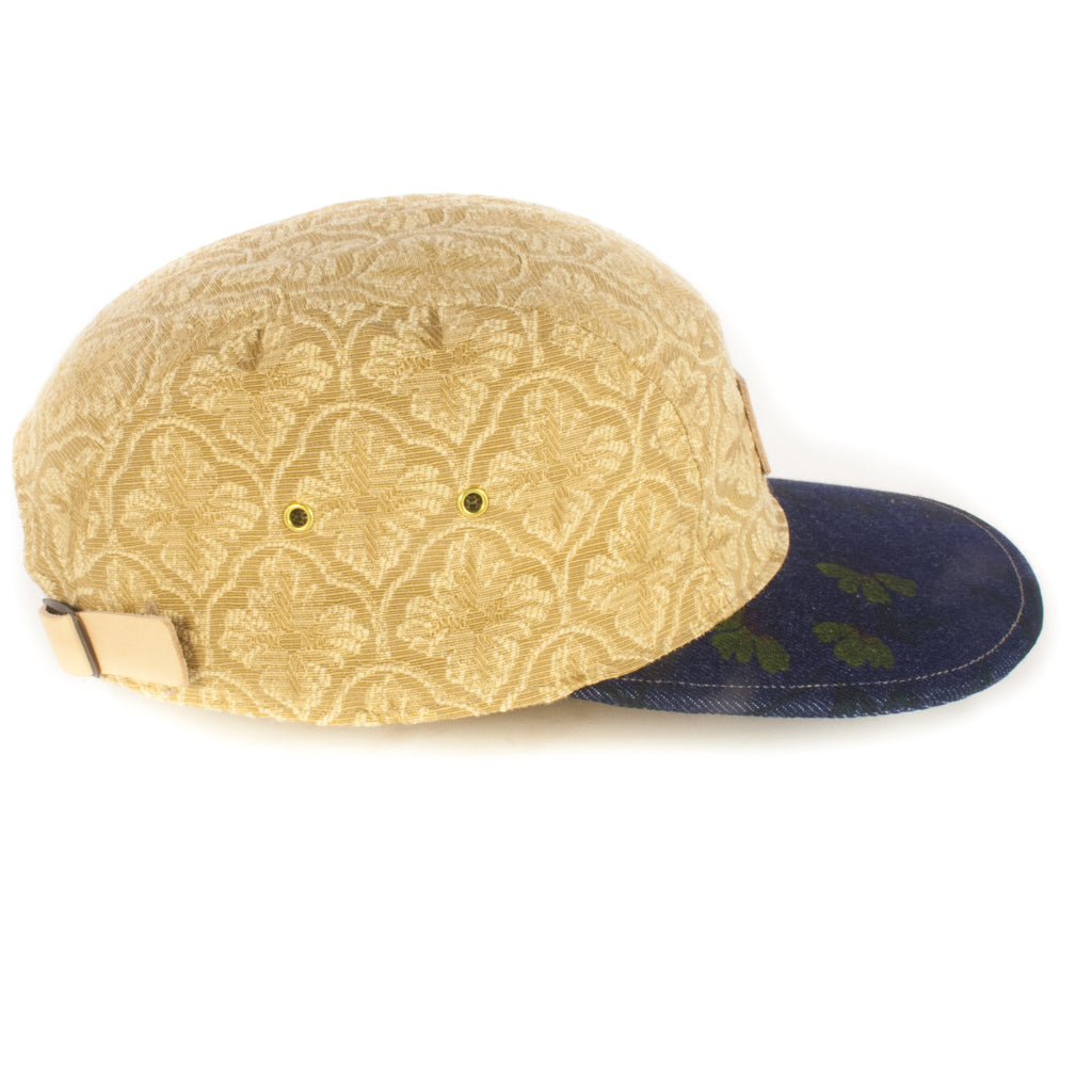 Gold Floral w/ Dark Denim Brim 5-Panel
