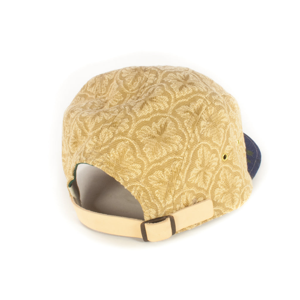 Gold Floral w/ Dark Denim Brim 5-Panel