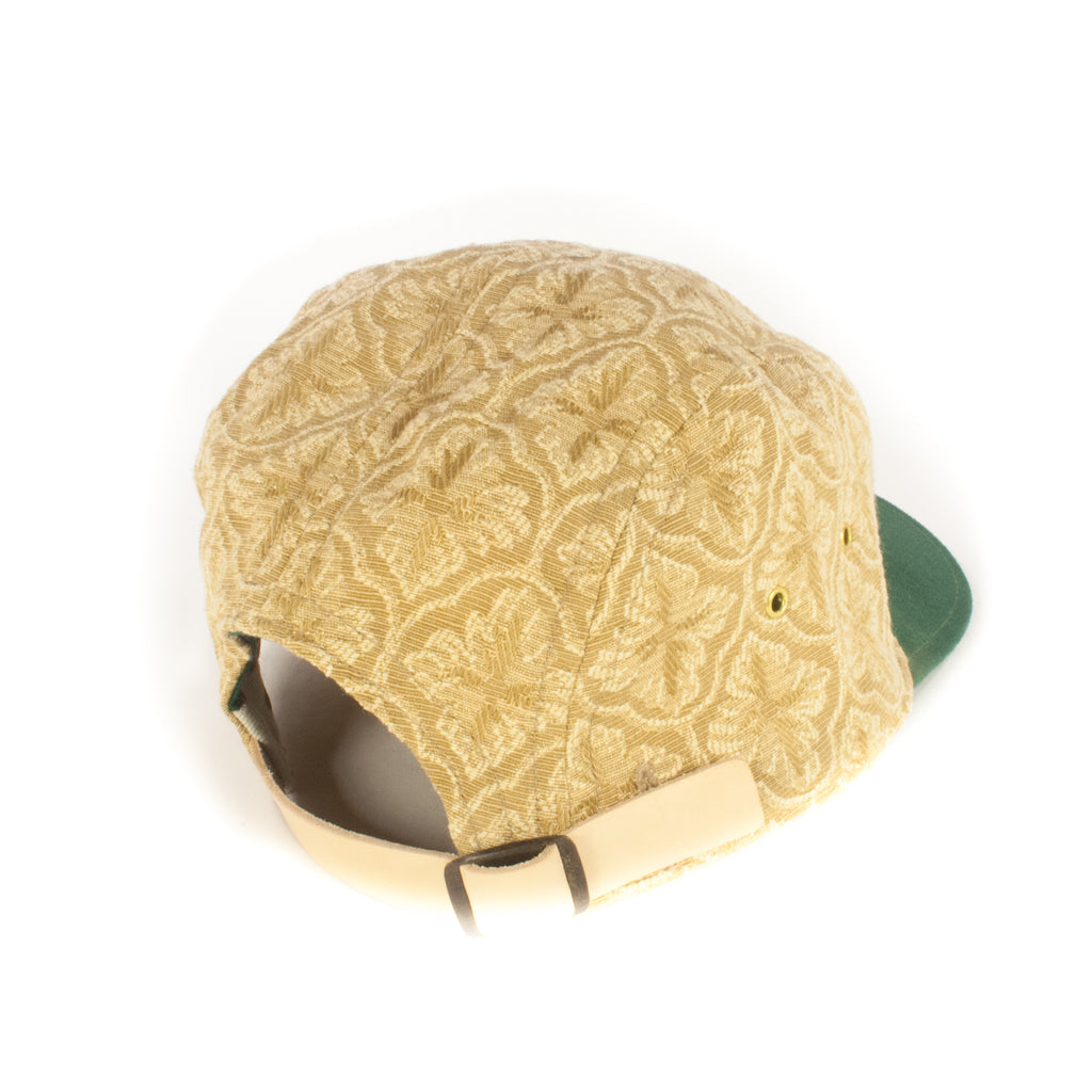 Gold Floral w/ Green Brim 5-Panel