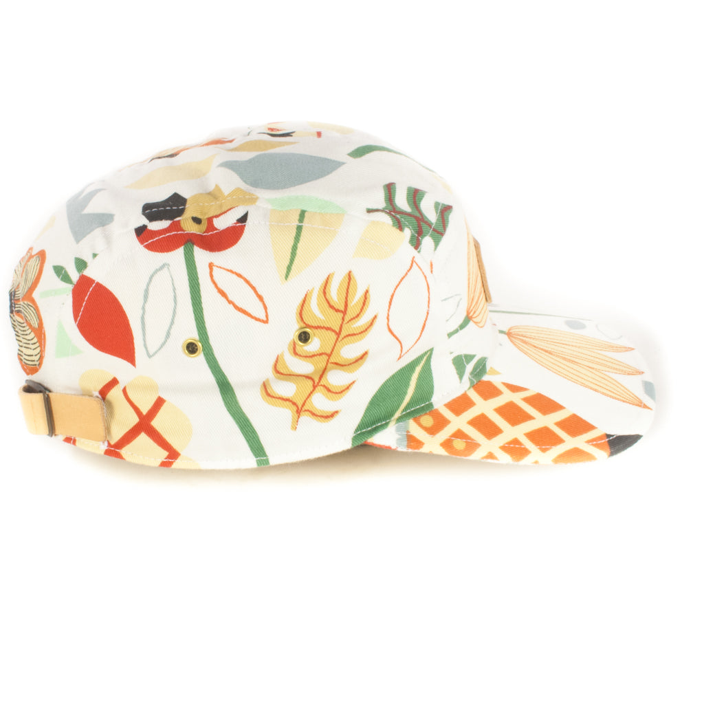 White Floral 5-Panel