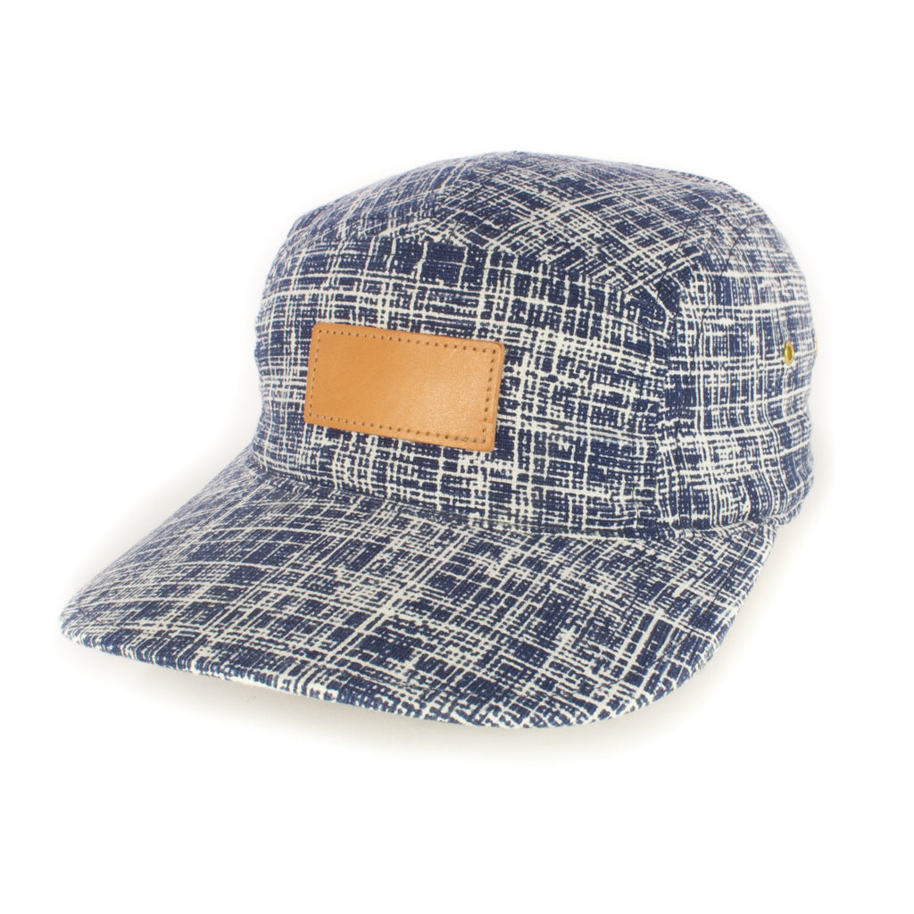 Blue Crosshatch 5-Panel