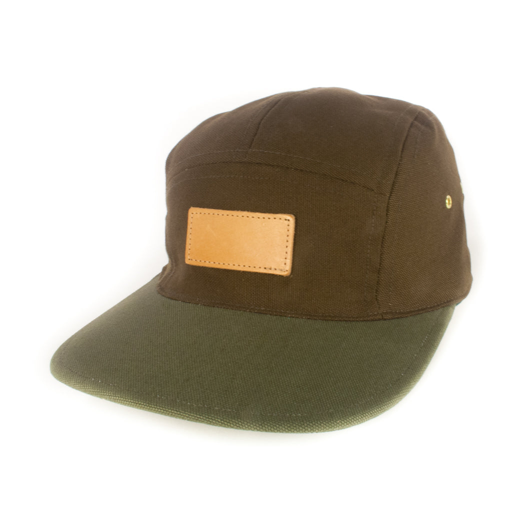 Olive Brown w/ Khaki Green Brim 5-Panel