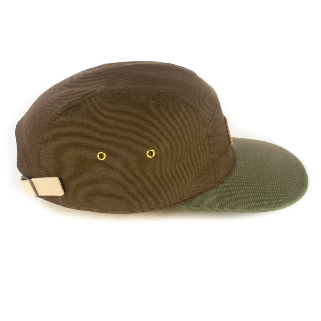 Olive Brown w/ Khaki Green Brim 5-Panel