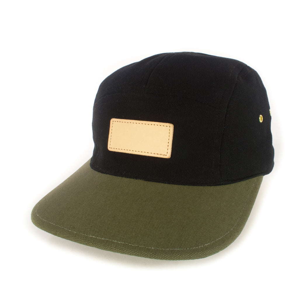 Black w/ Khaki Green 5-Panel