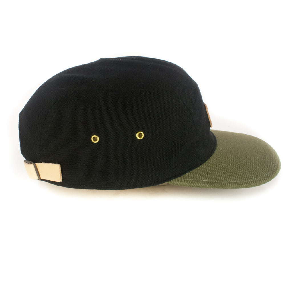 Black w/ Khaki Green 5-Panel