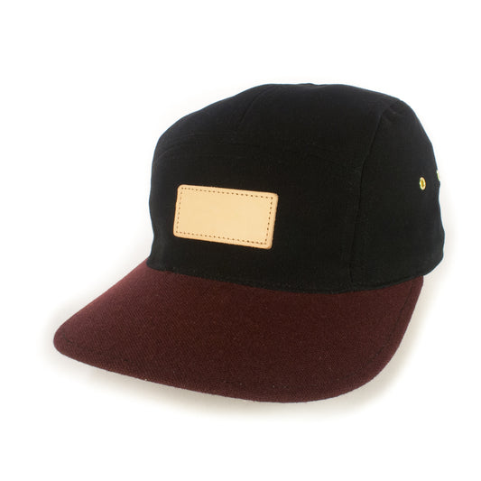 Black w/ Burgundy 5-Panel