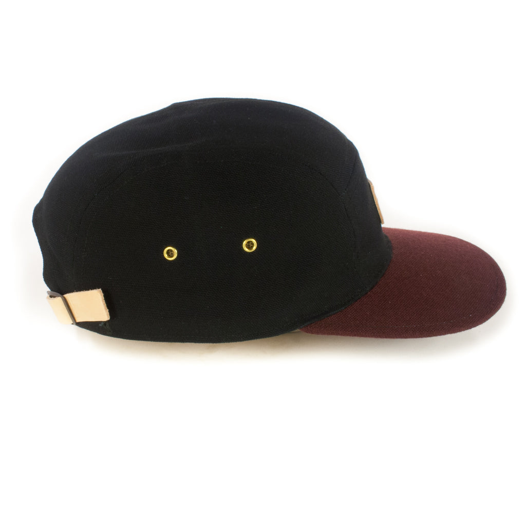 Black w/ Burgundy 5-Panel