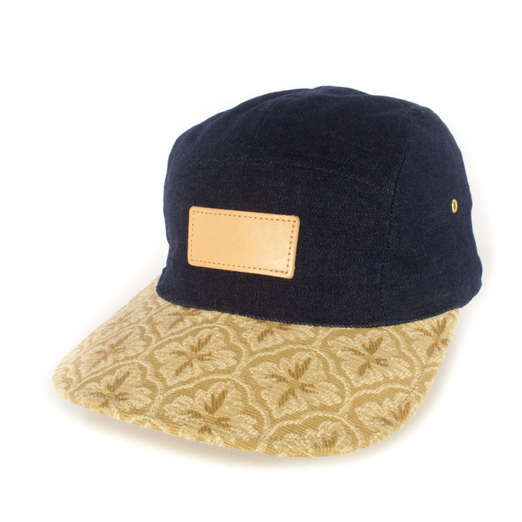 Dark Denim w/ Gold Floral