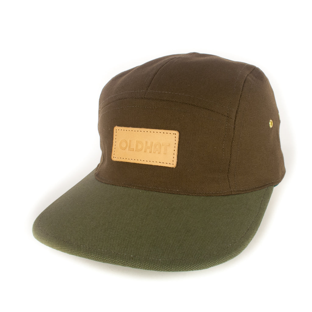 Olive Brown w/ Khaki Green Brim 5-Panel