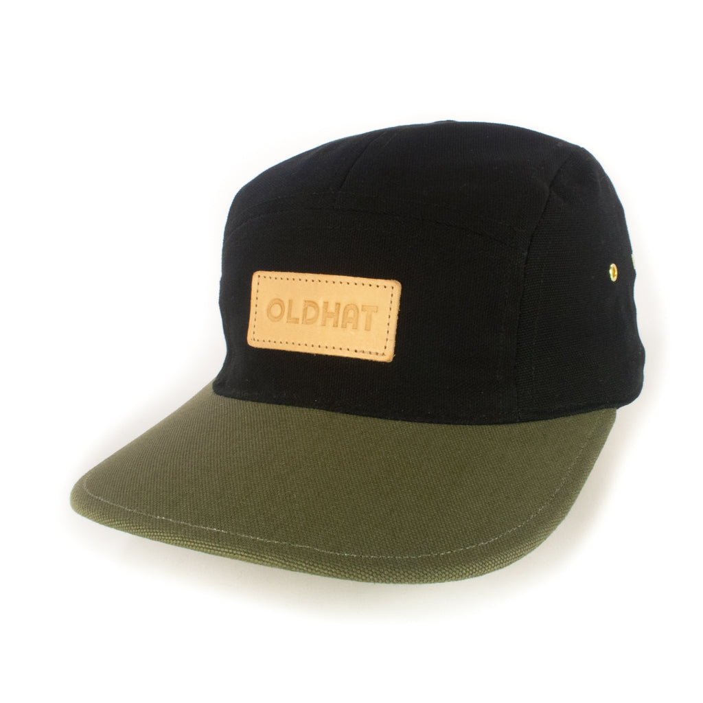 Black w/ Khaki Green 5-Panel