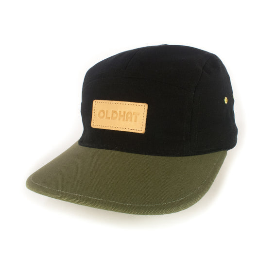 Black w/ Khaki Green 5-Panel