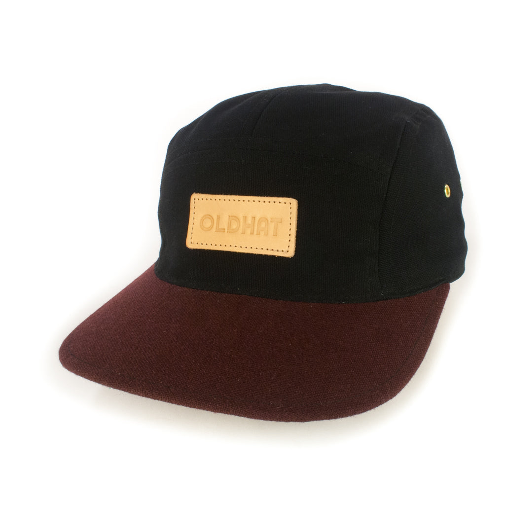 Black w/ Burgundy 5-Panel