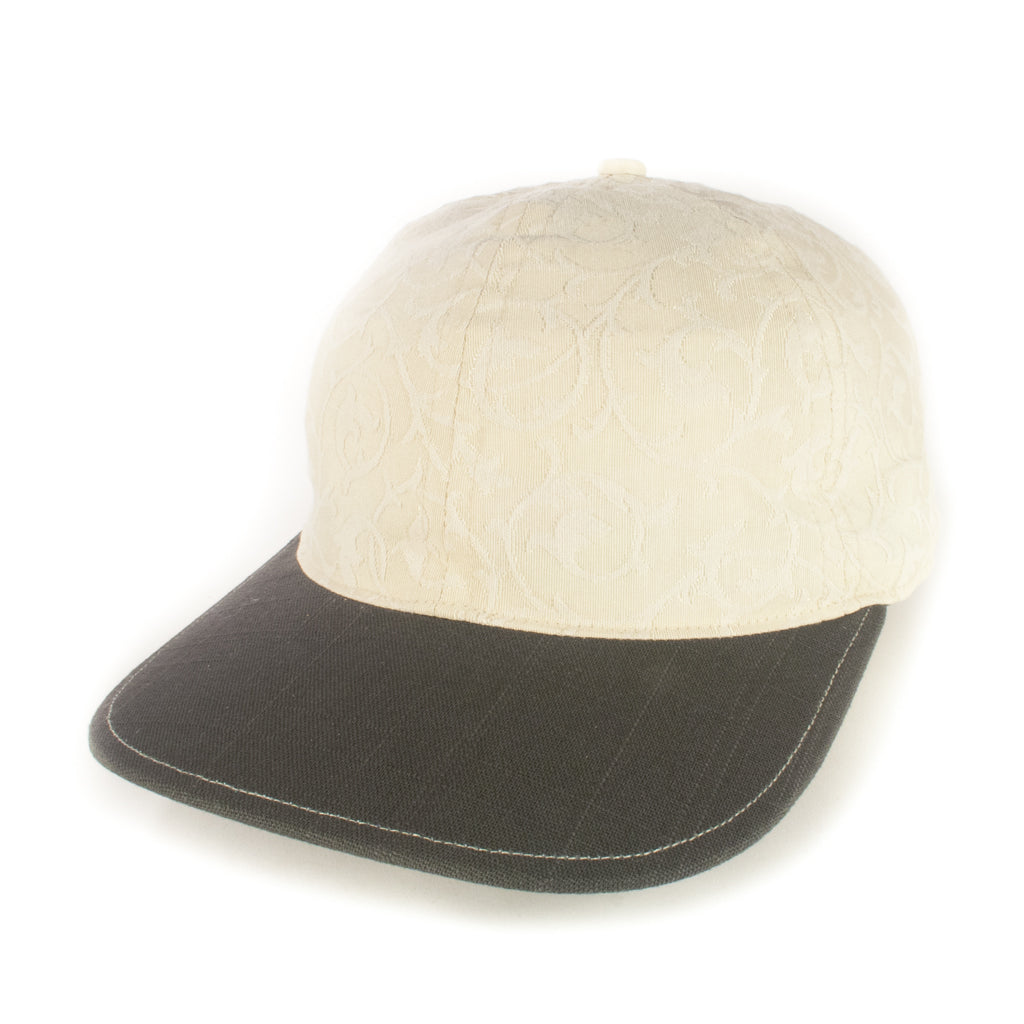 Off-White w/ Charcoal Baseball Cap