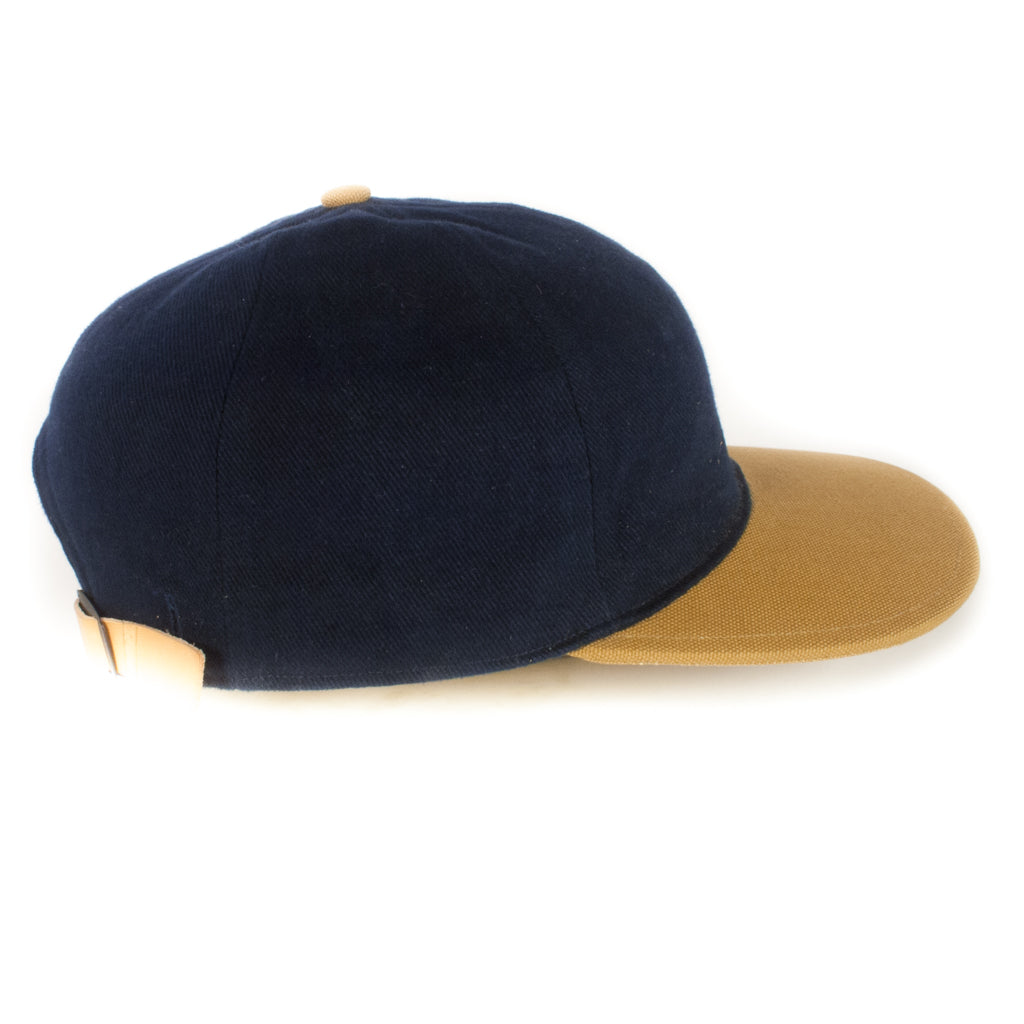 Navy w/ Caramel Baseball Cap