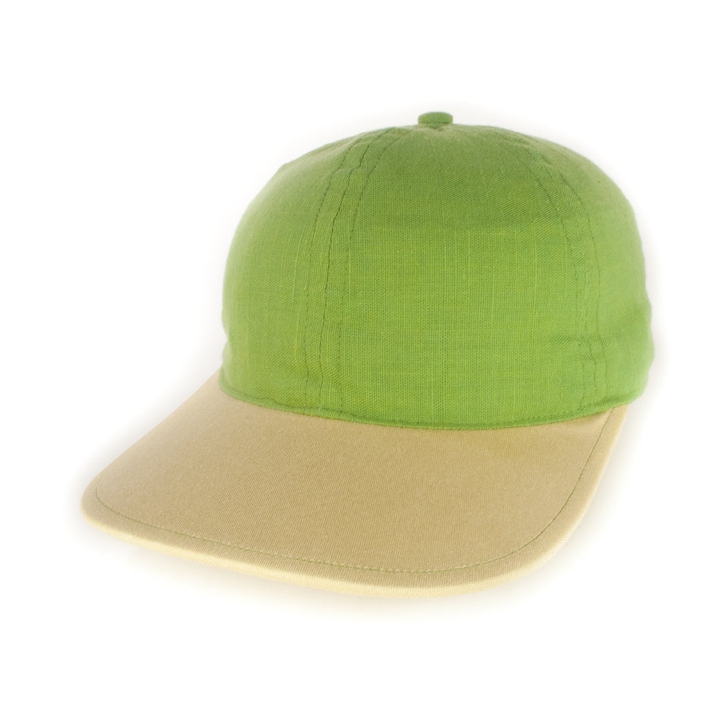 Green w/ Beige Baseball Cap