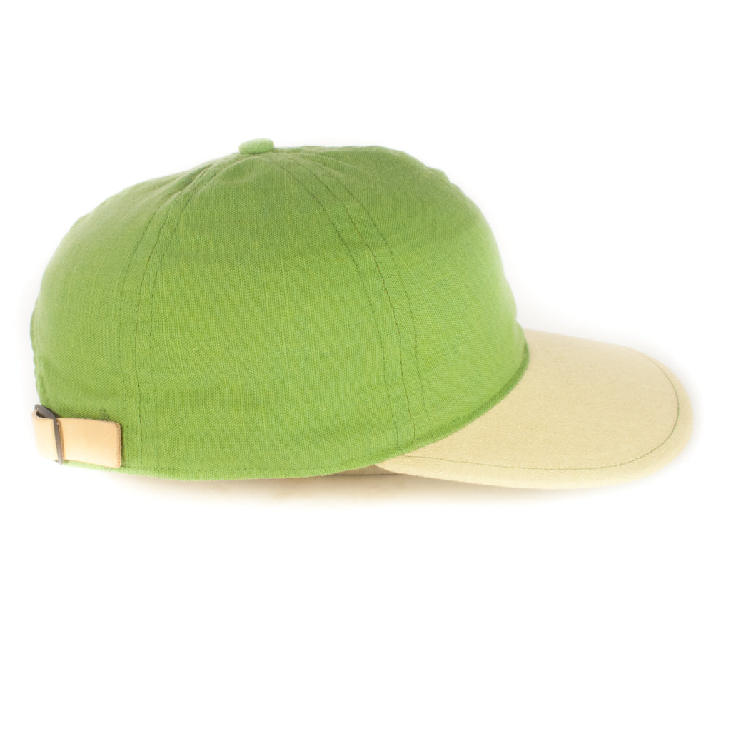 Green w/ Beige Baseball Cap