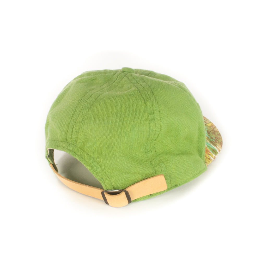 Green w/ Farm Scene Print Baseball Cap