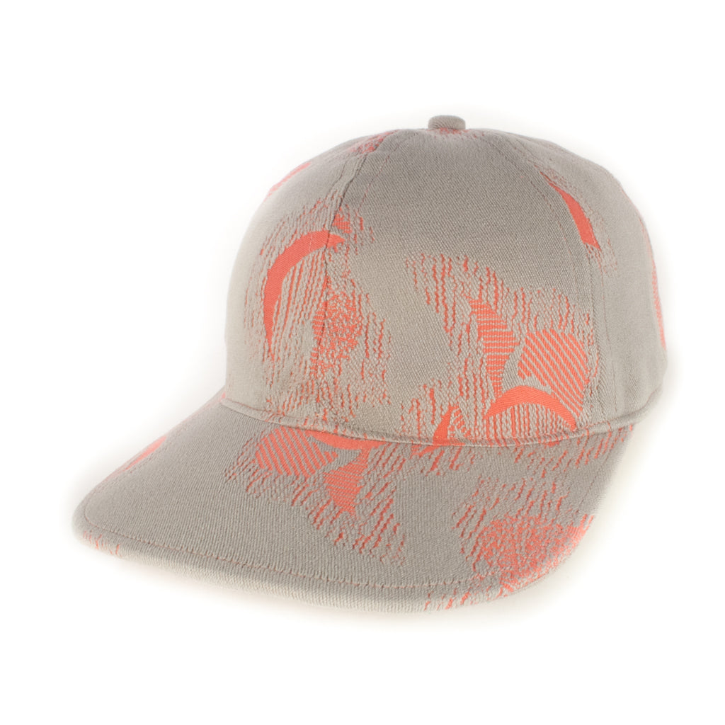 Grey/Pink Abstract Baseball Cap