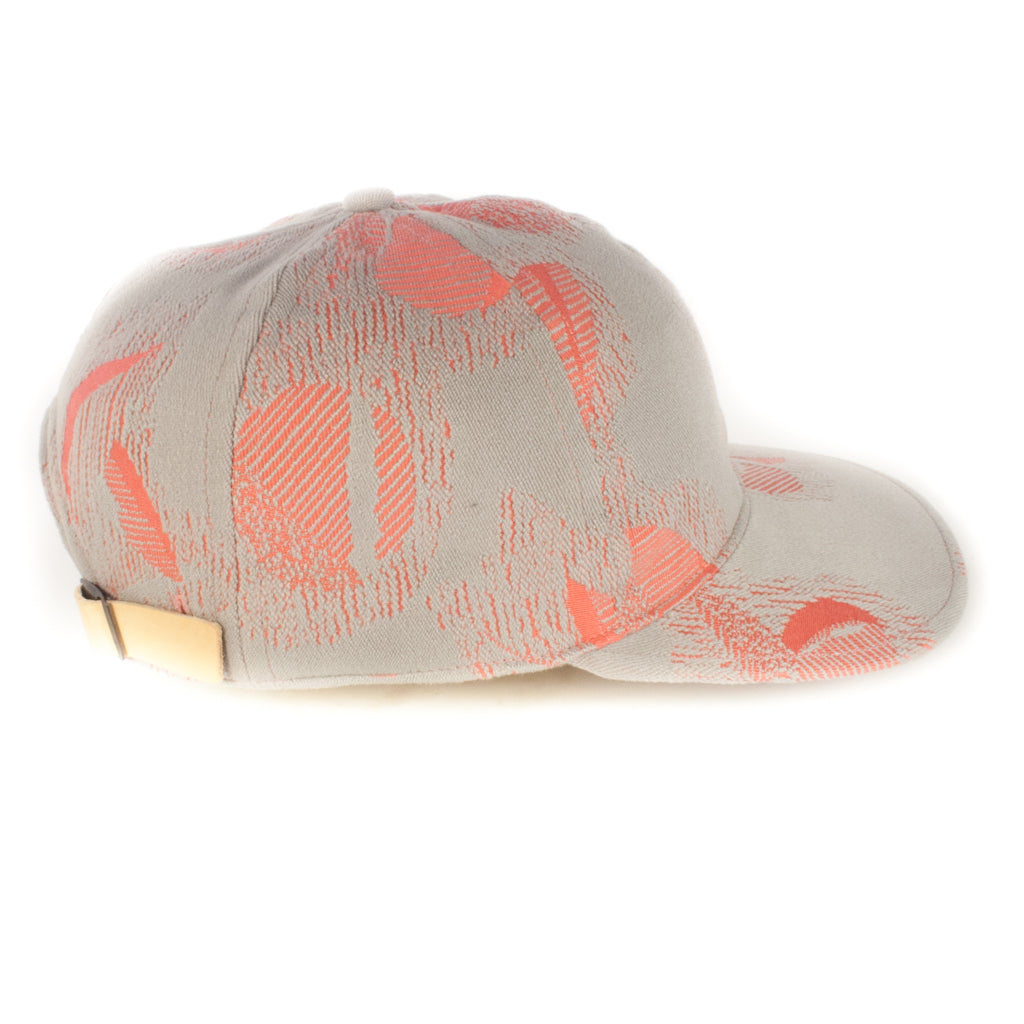 Grey/Pink Abstract Baseball Cap