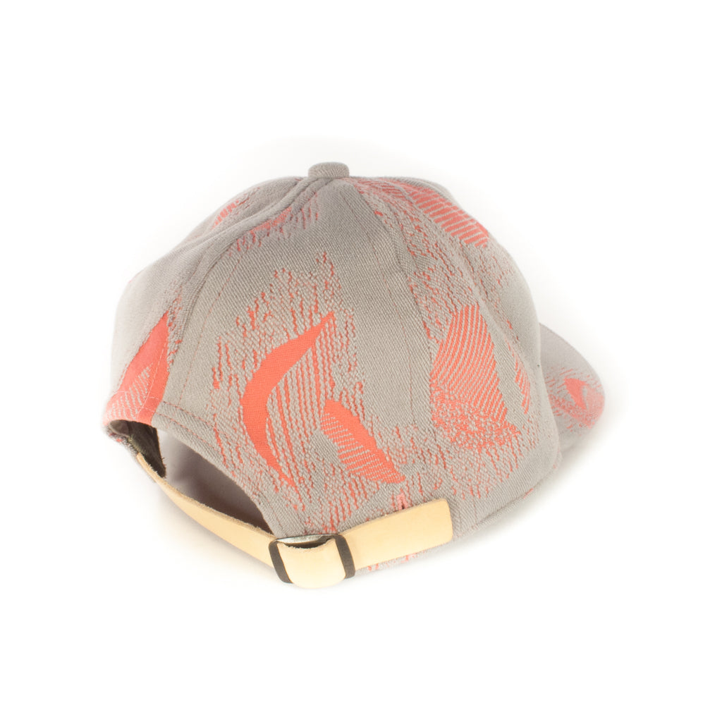 Grey/Pink Abstract Baseball Cap