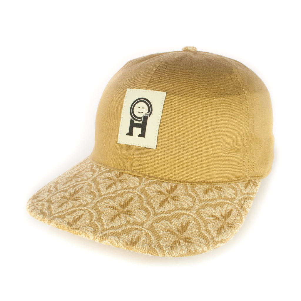 Caramel w/ Gold Floral Baseball Cap