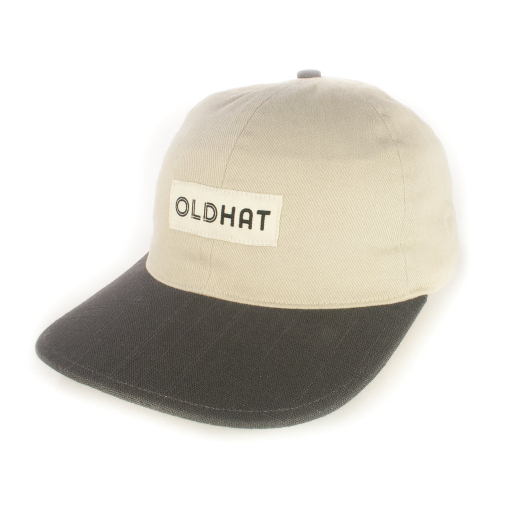 Off-White w/ Charcoal Baseball Cap