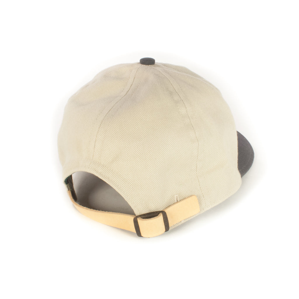Off-White w/ Charcoal Baseball Cap