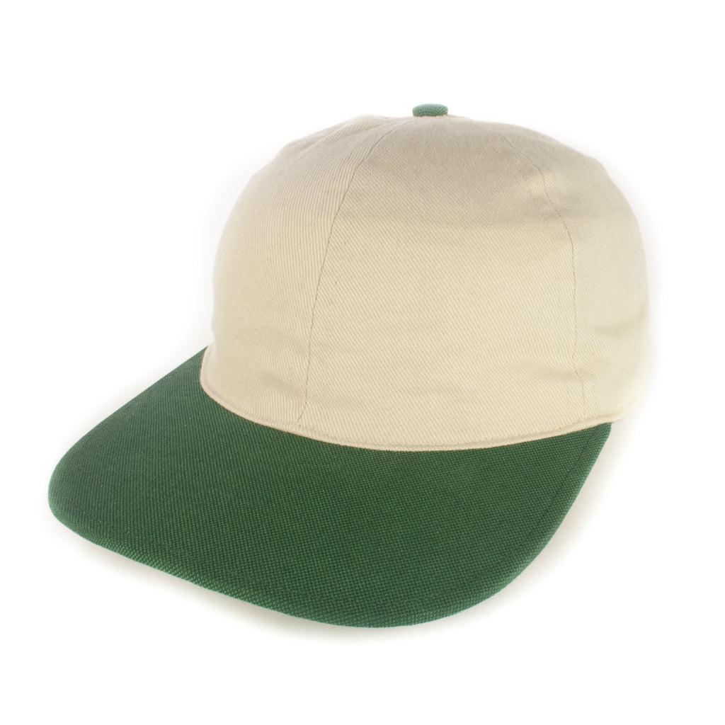 Off-White w/ Green Baseball Cap