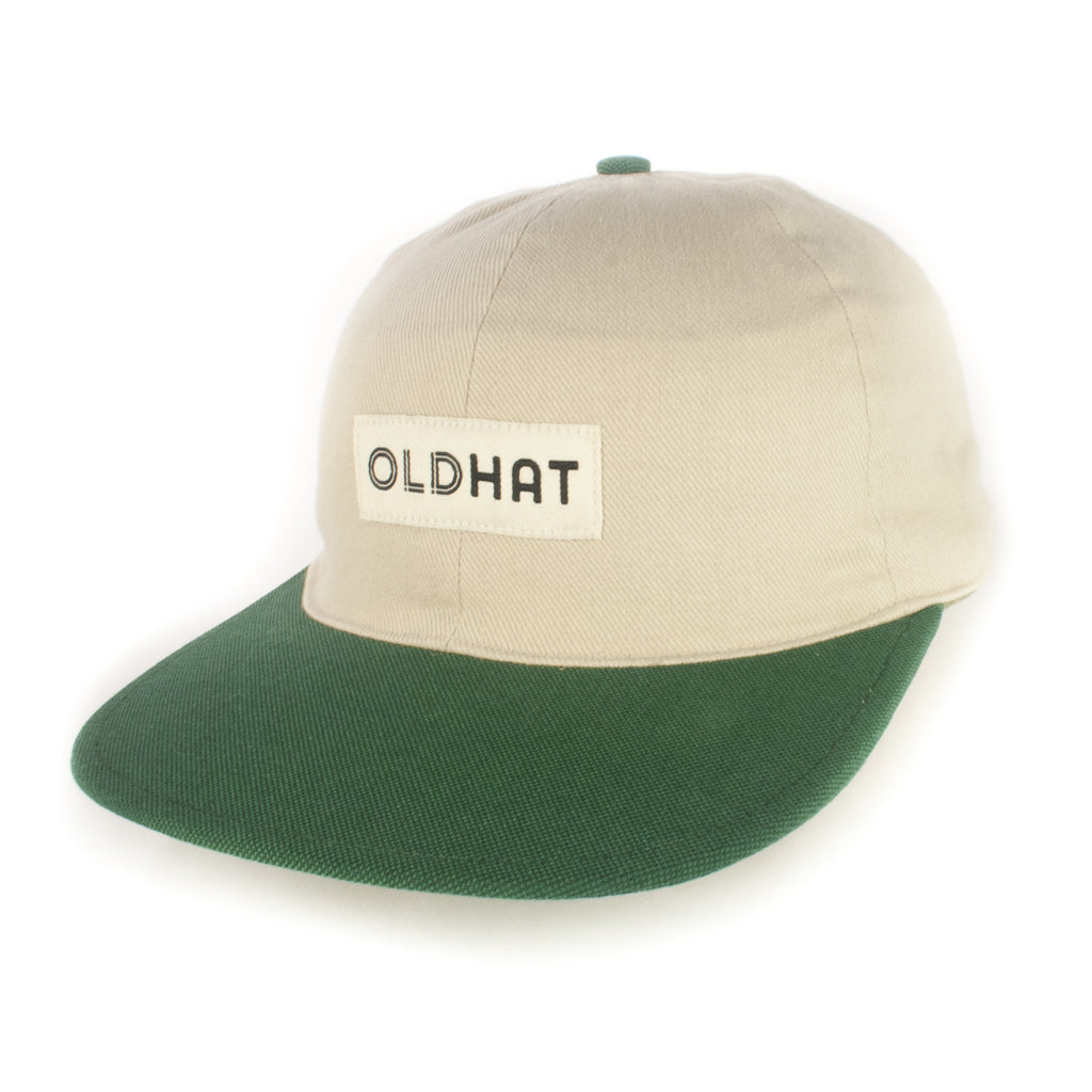 Off-White w/ Green Baseball Cap