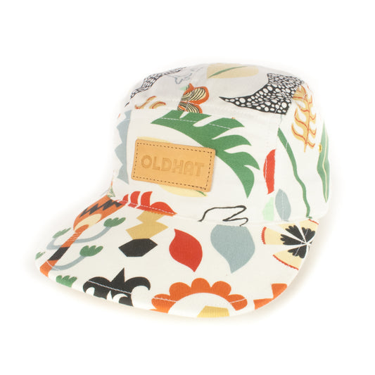 White Floral 5-Panel