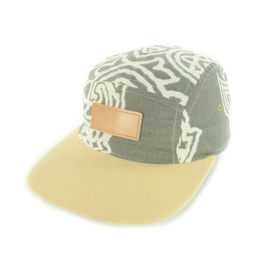 Grey Pattern w/ Cream 5-Panel